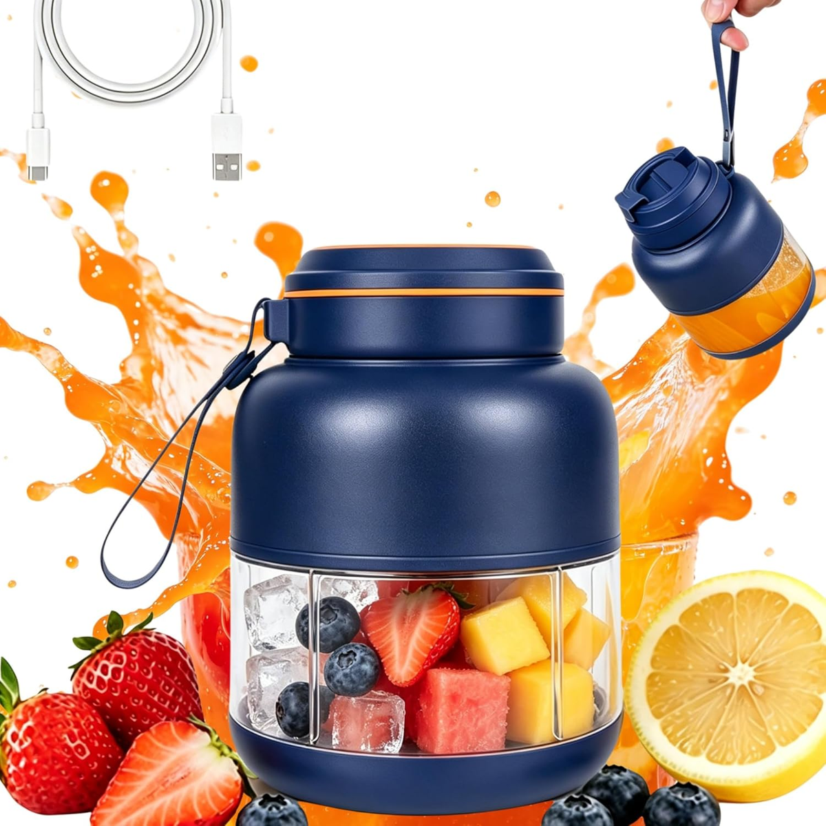 🔥Last Day 50% OFF - 🍉Alcuras Wireless Portable Blender Cup🥤💨