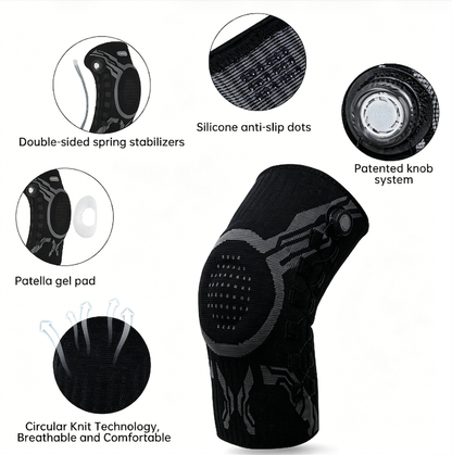 🔥Last Day 50% OFF - 🦵✨Professional Knee Brace With Patella Pad & Side Stabilizers🏃