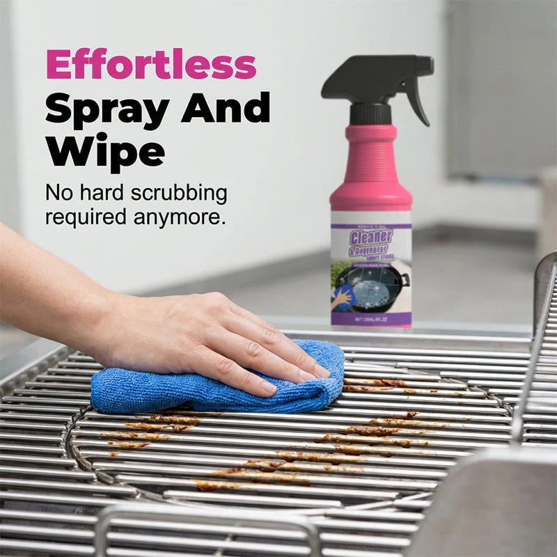 🔥LAST DAY SALE 49% OFF-🍖🧼Fast-Acting Heavy-Duty Grill Degreaser Spray✨