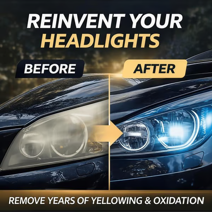 🔥Last Day 49% OFF🔥-🚘Automotive Headlamp Restoration Fluid Kit –💡Suitable for Yellowed or Foggy Lenses & Clear Surfaces | Essential for Home & Garage Use🏠
