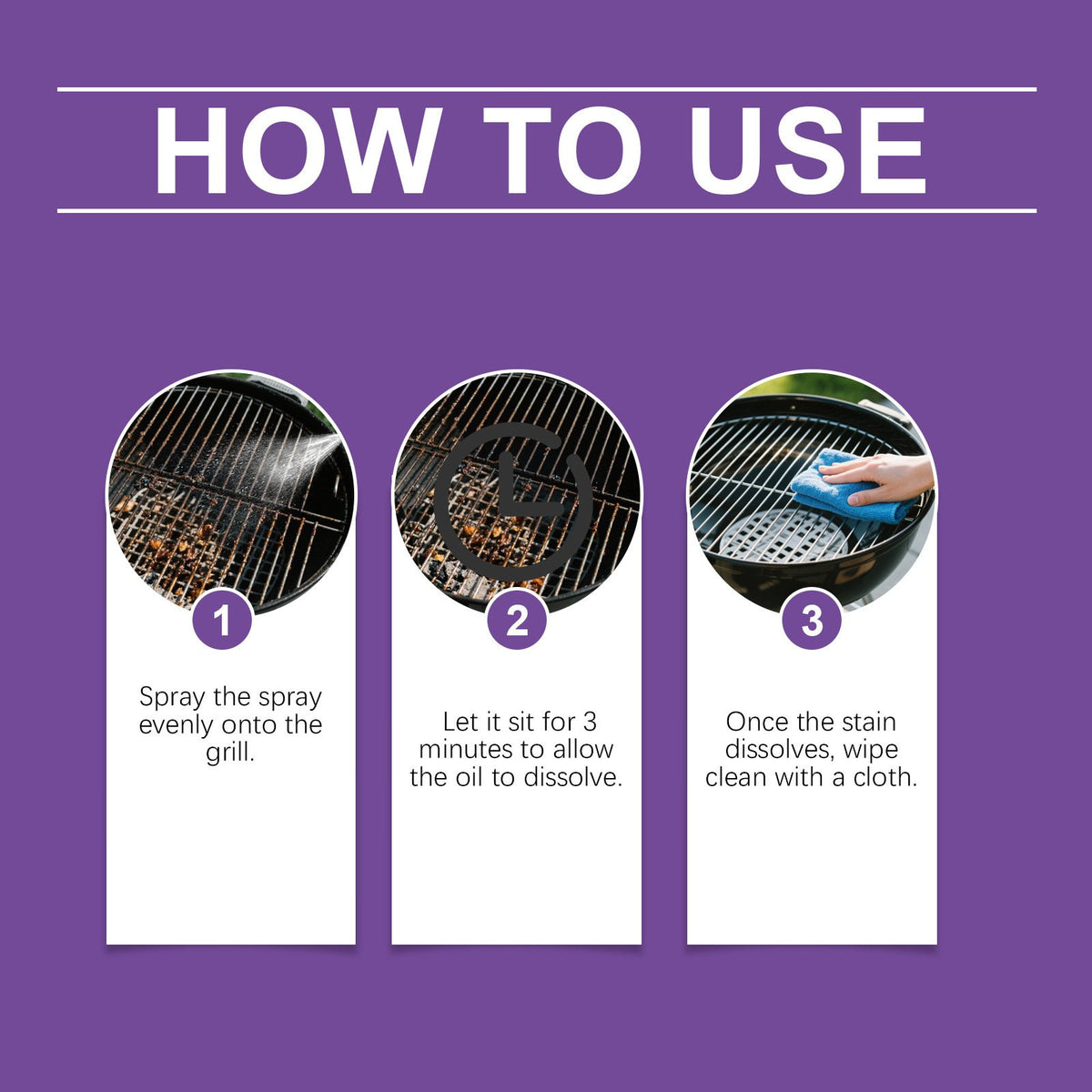 🔥LAST DAY SALE 49% OFF-🍖🧼Fast-Acting Heavy-Duty Grill Degreaser Spray✨