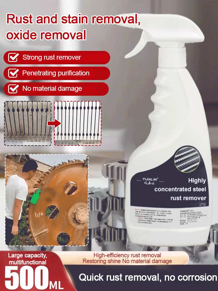 🔥LAST DAY 49% OFF -  ✨Highly concentrated rust remover for steel & iron🛫