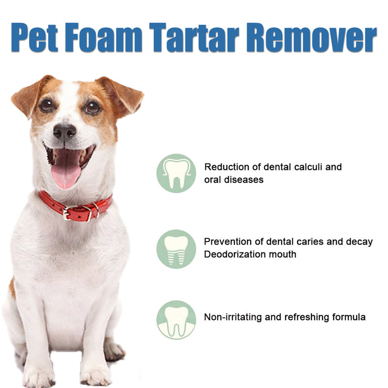 🔥Last Day 49% OFF - 🐾 BUY 2 GET 1 FREE! ✨Pet Oral Care Foaming Tartar Remover🦷